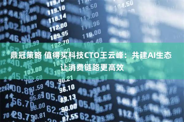 鼎冠策略 值得买科技CTO王云峰：共建AI生态 让消费链路更高效